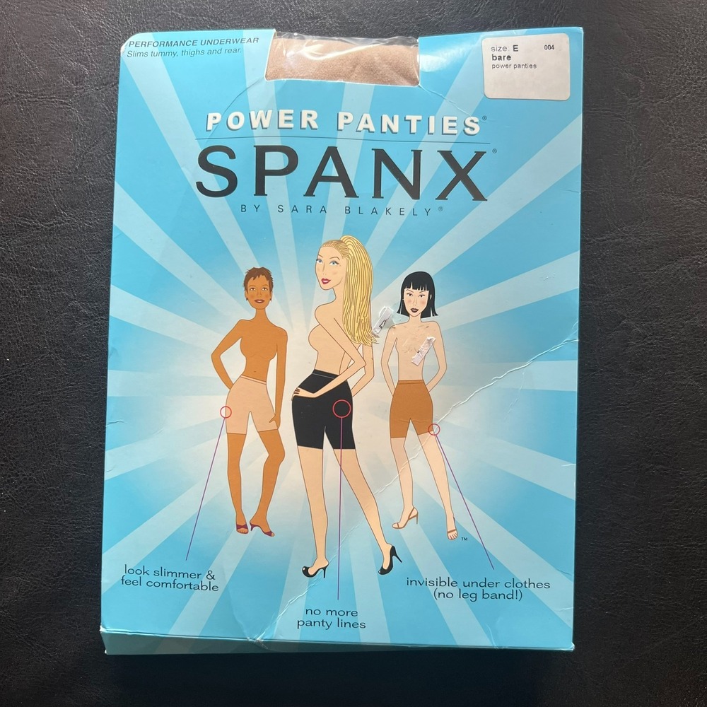 Spanx Power‎ Panties Bare Shaper Performance Underwear Size E Nude A41687 NEW